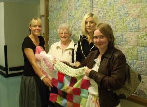 Knit and Natter support Tiny LIves at RVI