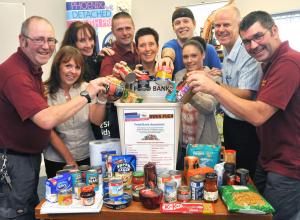 Owen Pugh staff dig deep to launch food bank