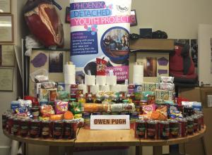 Generous donations for food