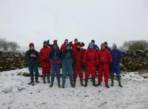 the Club 1 lads just before caving