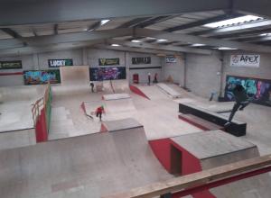 Scooters at the skate park