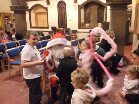 Kids at the Xmas Party at St Johns Church