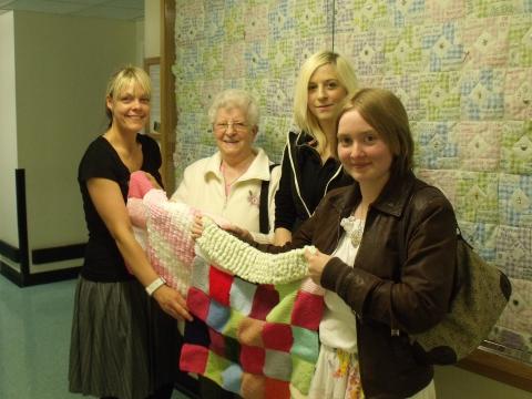 Knit and Natter support Tiny LIves at RVI