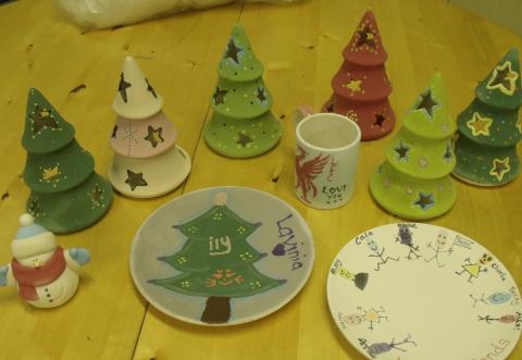 Pottery Painting with Helping Hands