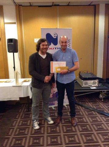 Mike - Youth worker of the year and Projects with Pride Large Award