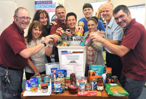 Owen Pugh staff dig deep to launch food bank