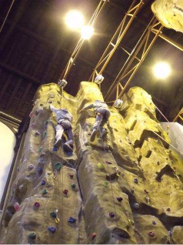 Living it large in my back yard project (rock climbing )