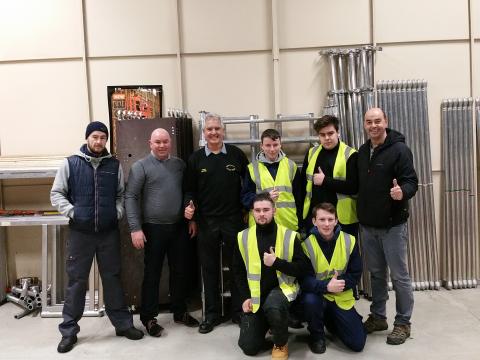 members of the Phoenix Construction Scheme completing there PASMA training